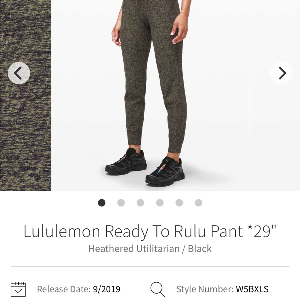 Lululemon Ready To Rulu Pant 29”